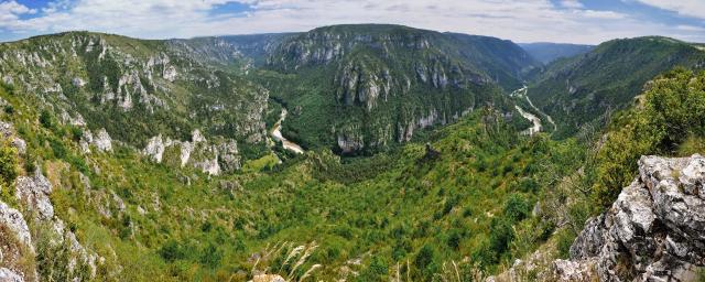 zicht vanaf Pointe Sublime in de Gorges du Tarn