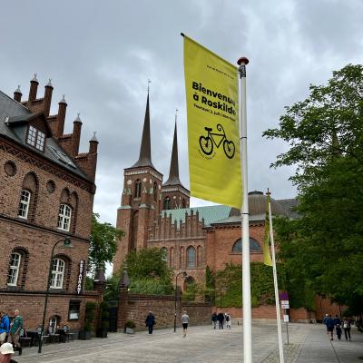 centrum van Roskilde waar de Tour de France in 2022 startte