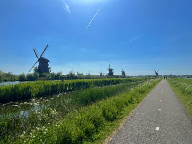 molens langs het fietspad